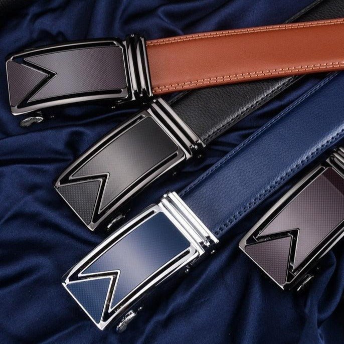 Ceinture de costume en cuir pour homme, modèle Velxe