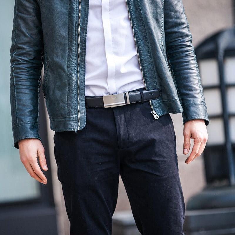 Ceinture de costume en cuir pour homme, modèle Vladimer