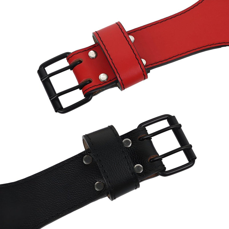 Ceinture de force en cuir, à double ardillon, modèle Hector