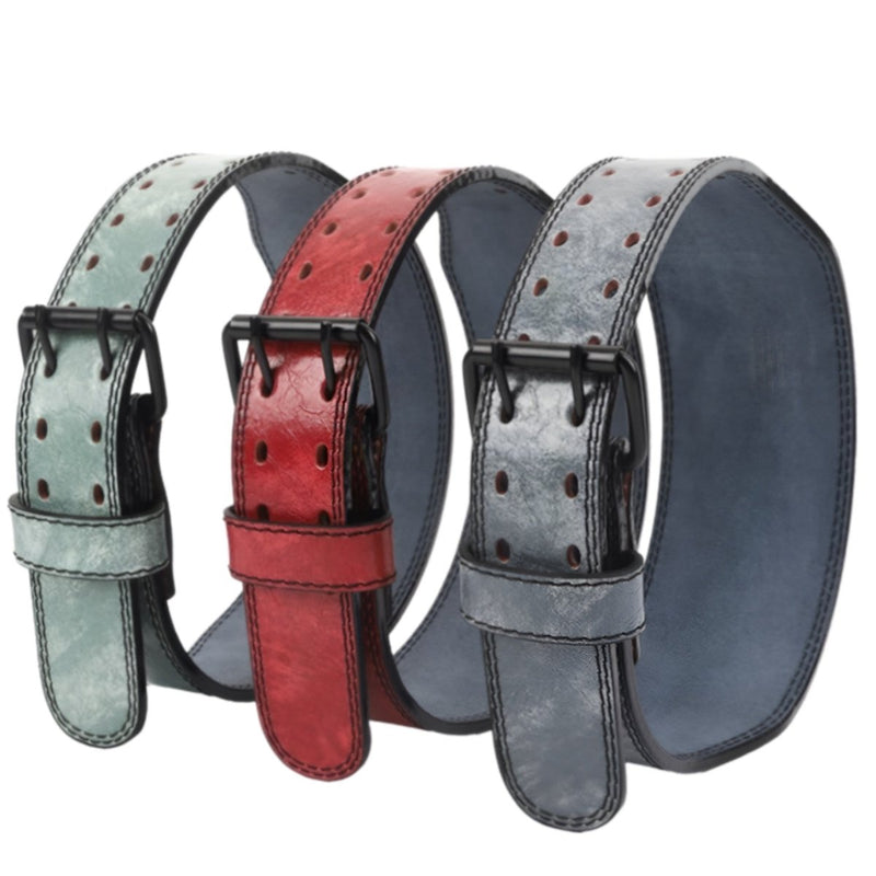 Ceinture de force en cuir, à l'aspect vieillit, modèle Aubin