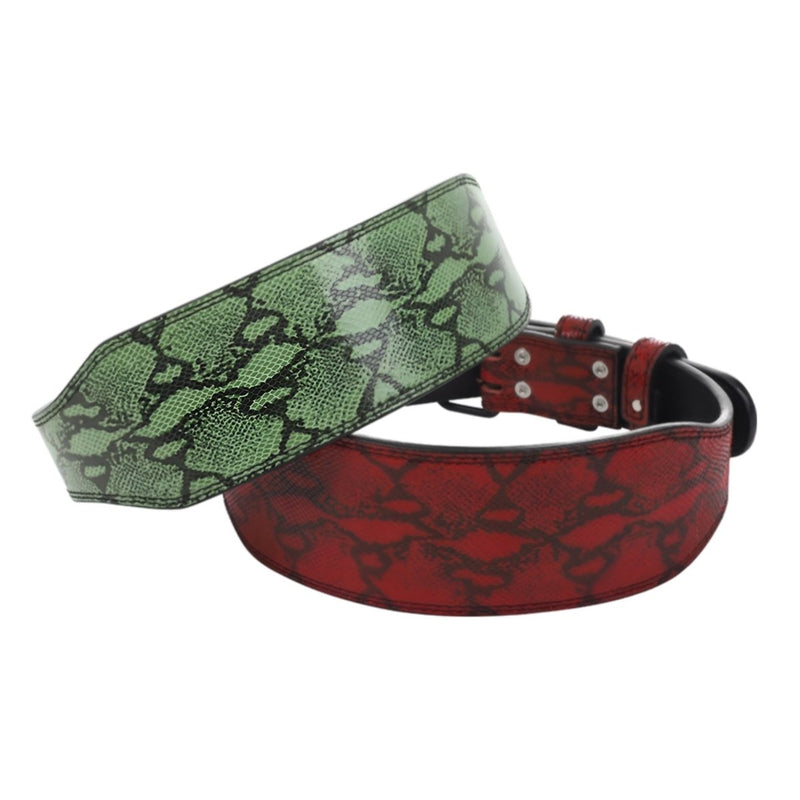 Ceinture de force en cuir, aspect serpent, modèle Wilfrid