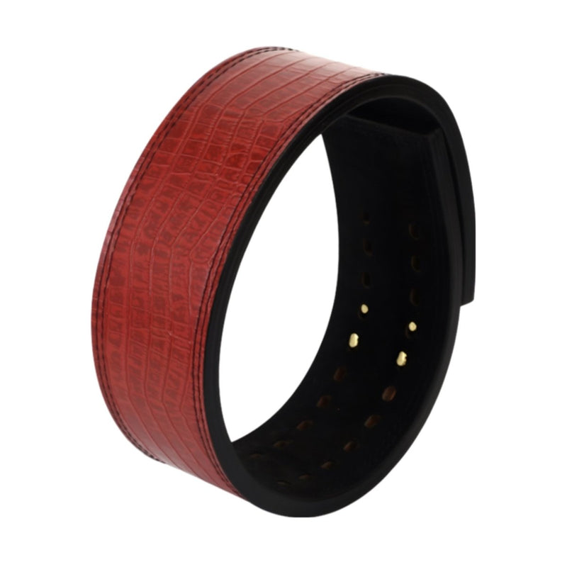 Ceinture de force en cuir, grande boucle dorée, modèle Ignace