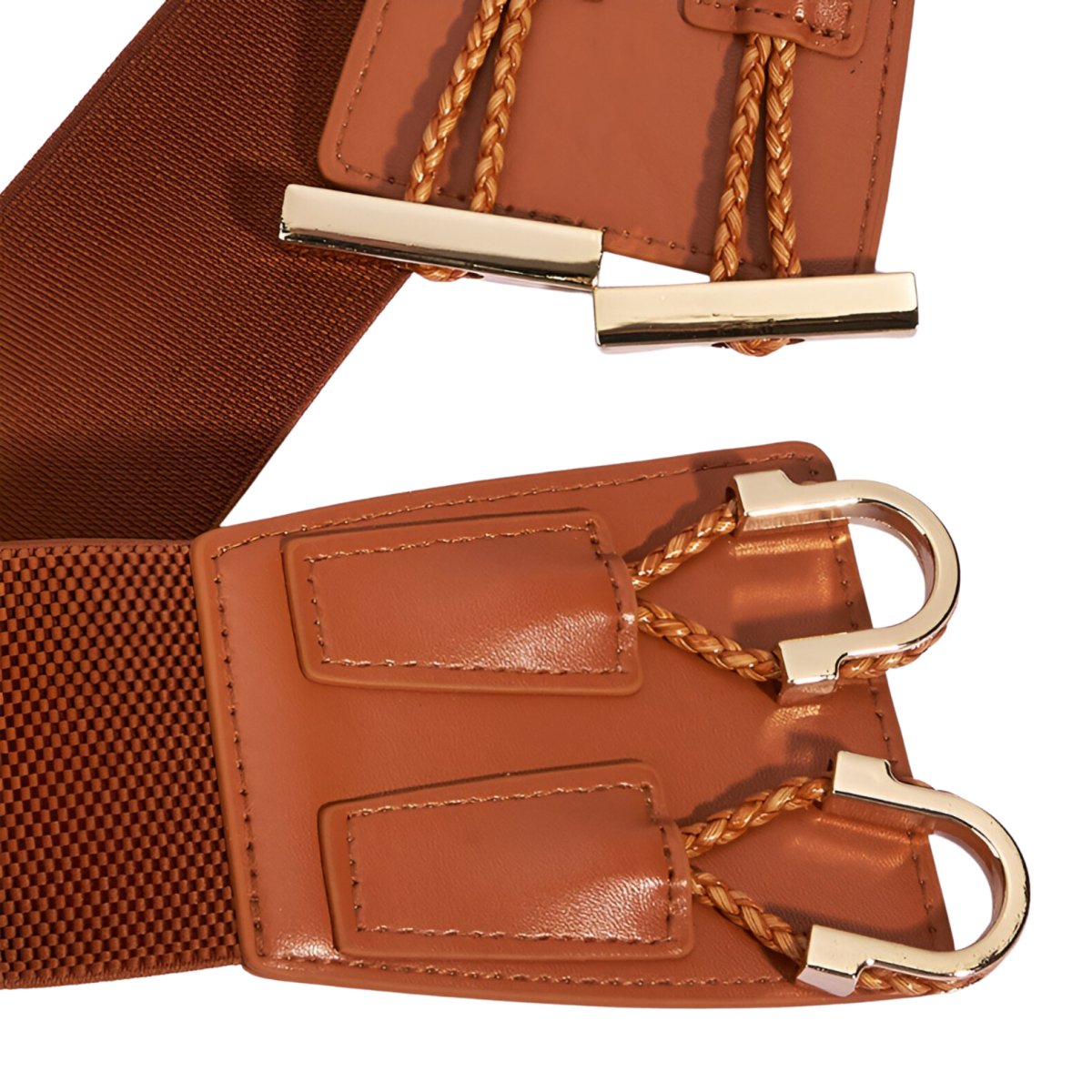 Ceinture élastique avec boucle double attache, modèle Éléonore - La Boutique de la Ceinture