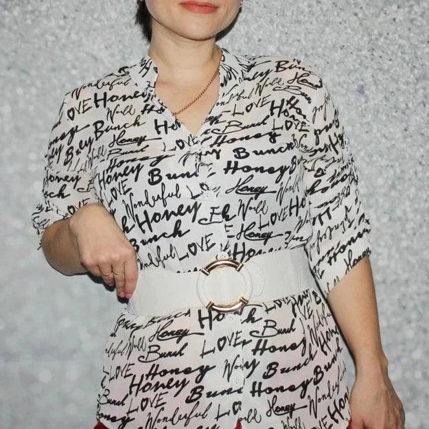 Ceinture élastique taille haute, pour femme, modèle Anita