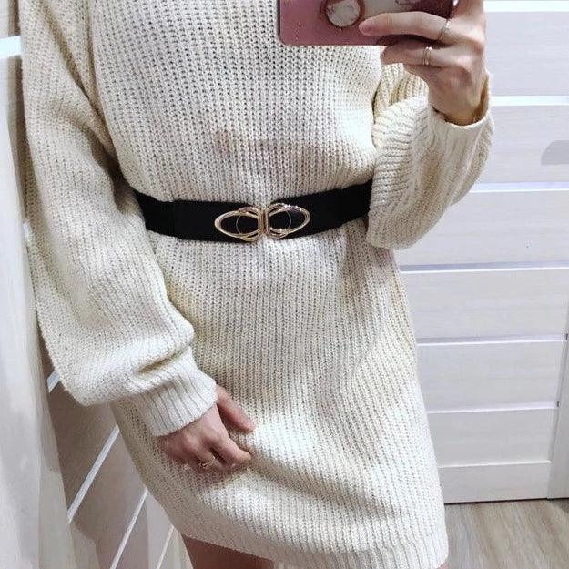 Ceinture élastique taille haute, pour femme, modèle Josefine