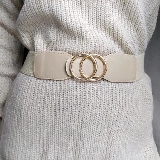 Ceinture élastique taille haute, pour femme, modèle Kamilla