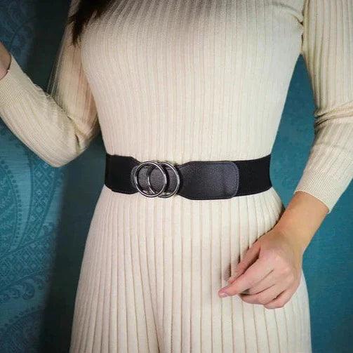 Ceinture élastique taille haute, pour femme, modèle Kamilla