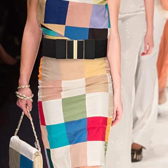 Ceinture élastique taille haute, pour femme, modèle Sofie