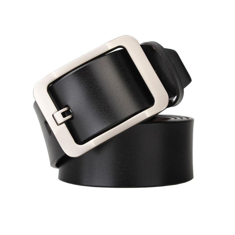 Ceinture en cuir à boucle ardillon ajourée pour Homme, modèle Laurel - La Boutique de la Ceinture