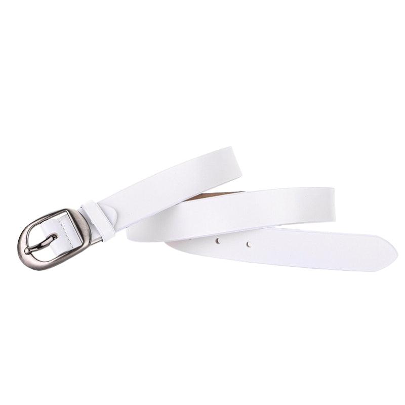 Ceinture en cuir lisse pour femme à boucle Chic, modèle Karen - La Boutique de la Ceinture