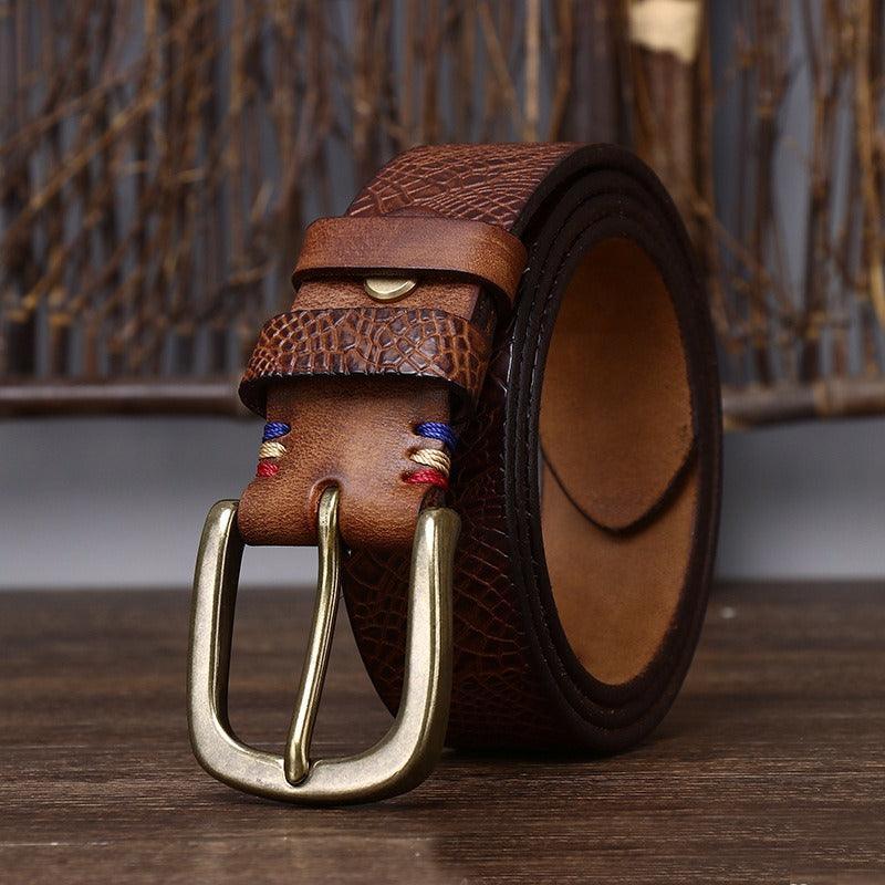 Ceinture en cuir, modèle Peci
