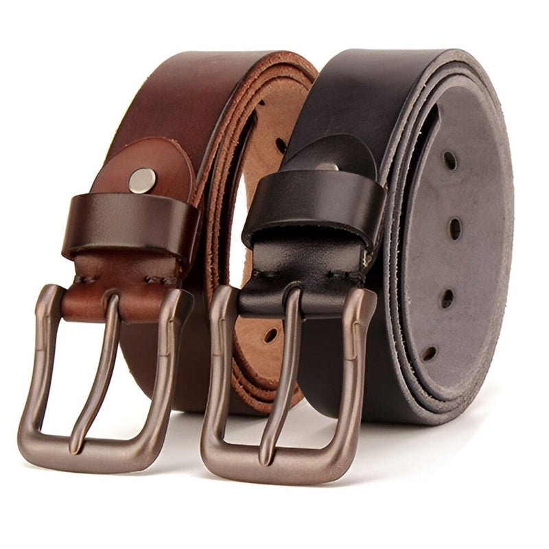 Ceinture en cuir pleine fleure, souple et confortable, pour homme, modèle Tesauro