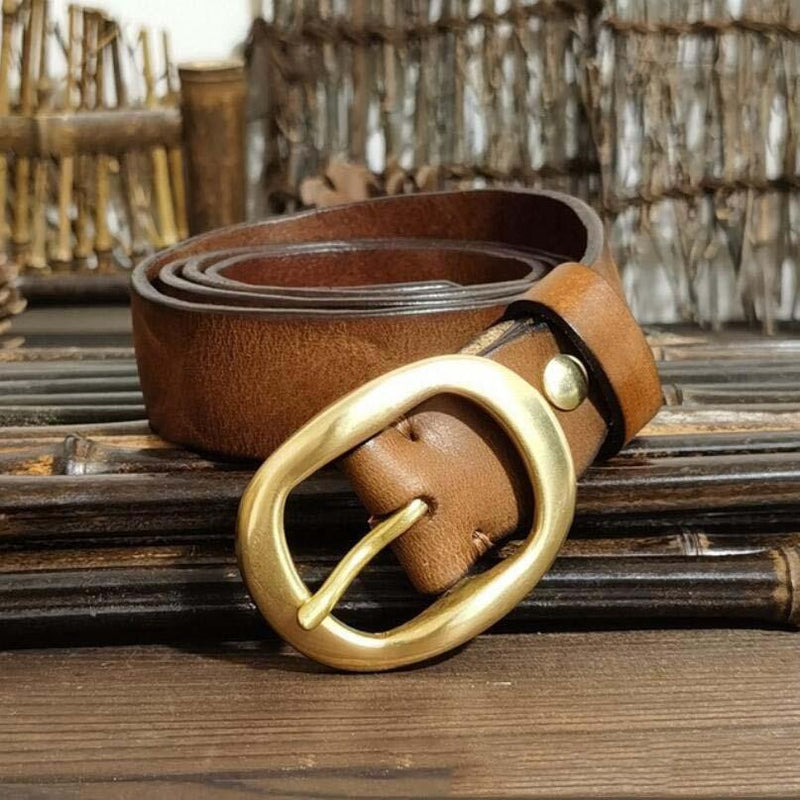Ceinture en cuir pour femme, modèle Aulia
