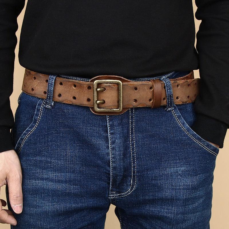 Ceinture en cuir pour femme, modèle Marcnei