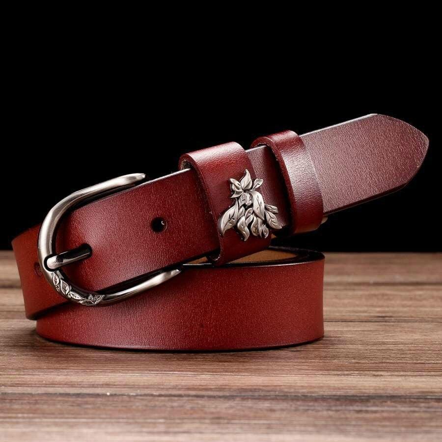 Ceinture en cuir pour femme, modèle Natalia - La Boutique de la Ceinture