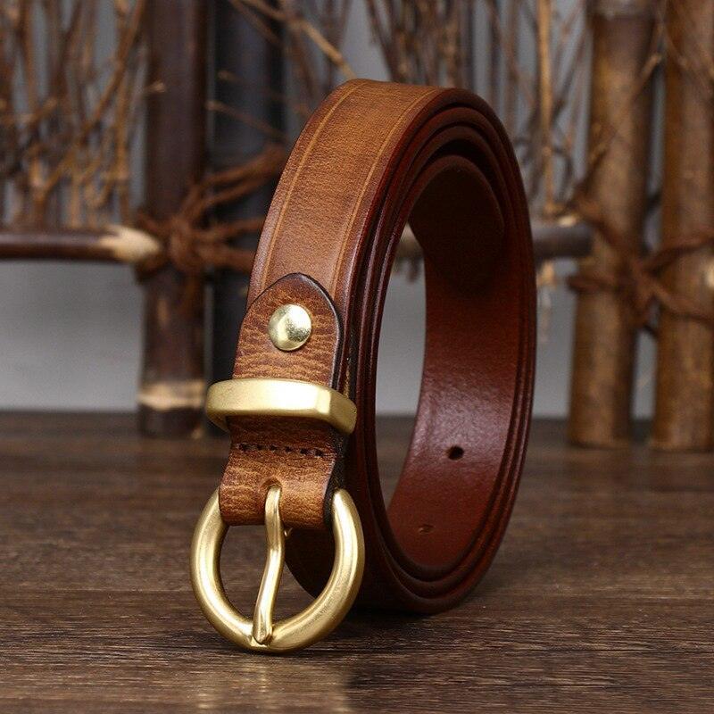 Ceinture en cuir pour femme, modèle Tharia