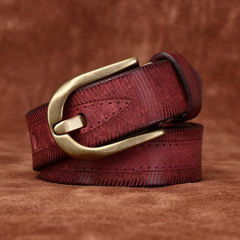 Ceinture en cuir pour femme ou homme, modèle Diya - La Boutique de la Ceinture