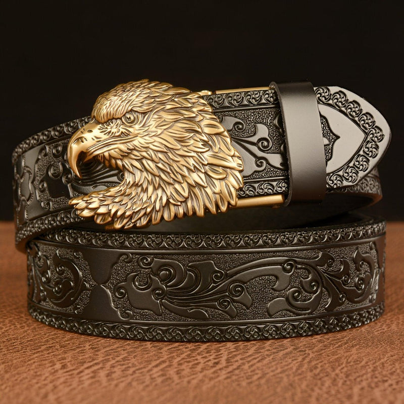 Ceinture Esprit Animal à boucle en forme d'Aigle, modèle Harry