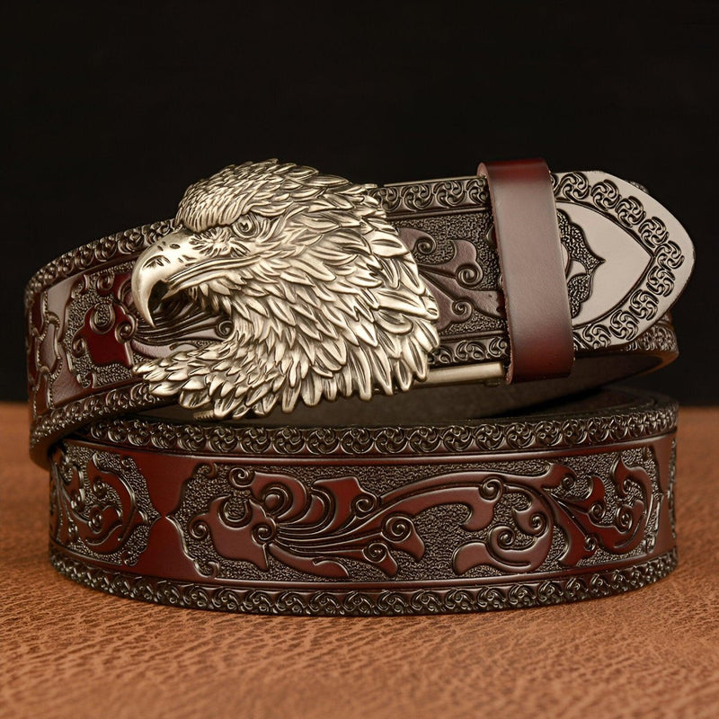 Ceinture Esprit Animal à boucle en forme d'Aigle, modèle Harry