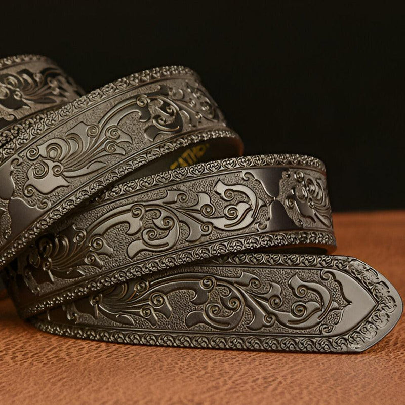 Ceinture Esprit Animal à motif Aigle et montagnes, modèle Zac