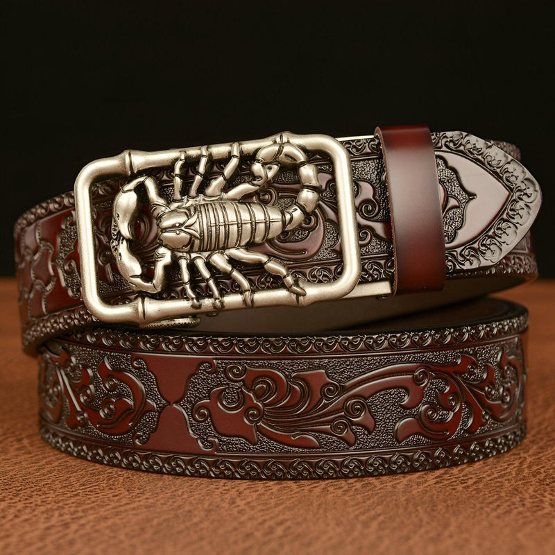 Ceinture Esprit Animal à motif scorpion, modèle Walker