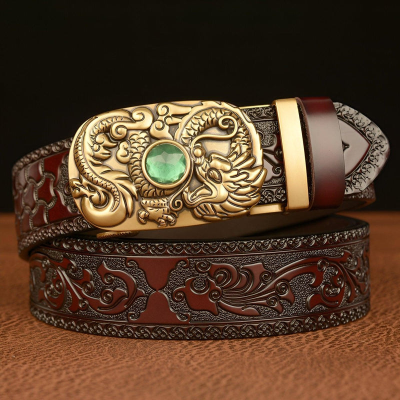 Ceinture Esprit Animal ornée d'une pierre à motif Dragon, modèle Finley