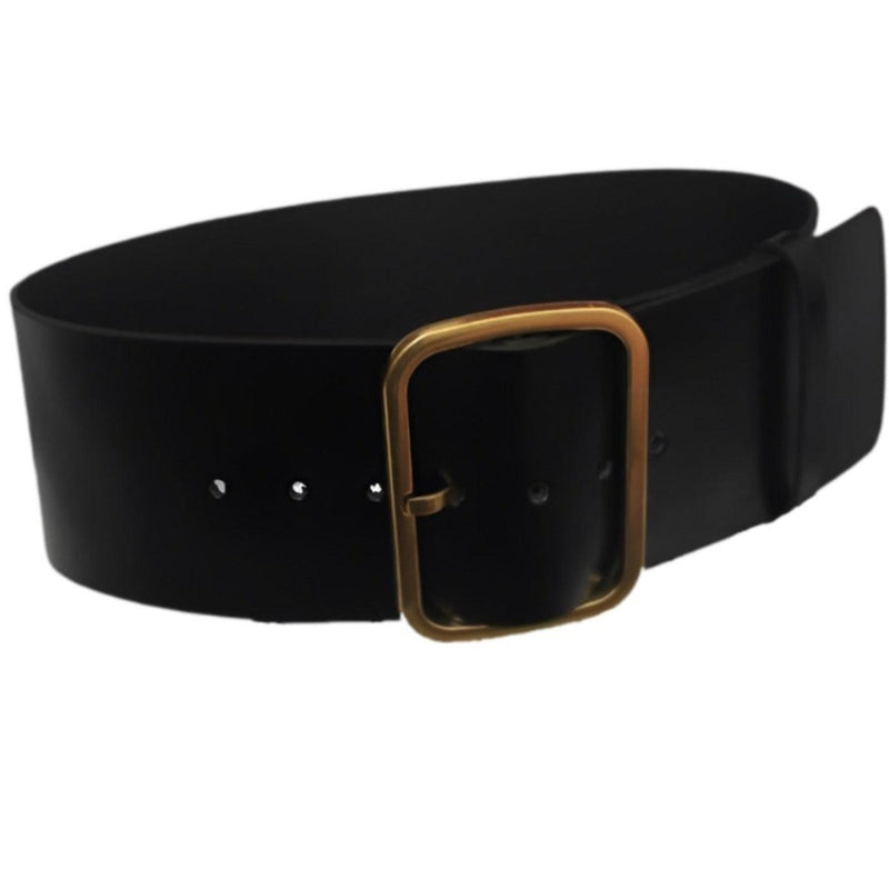 Ceinture Extra Large XXL à large boucle dorée, modèle Tania