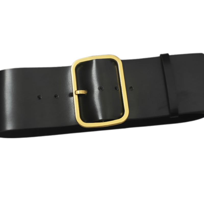 Ceinture Extra Large XXL à large boucle dorée, modèle Tania