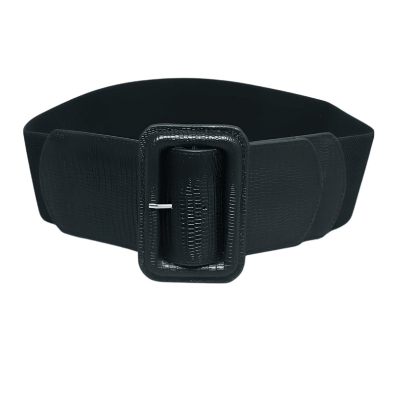 Ceinture Extra Large XXL à taille élastique avec large boucle, modèle Abby