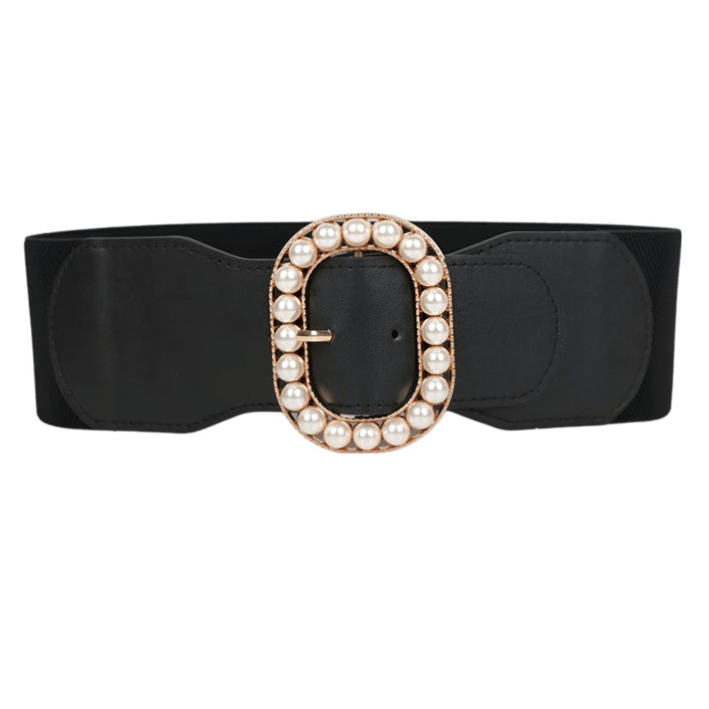 Ceinture Extra Large XXL avec boucle remplie de perles, modèle Edmée