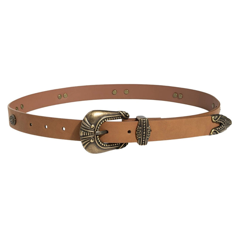 Ceinture fine à boucle western vintage, modèle Ohta