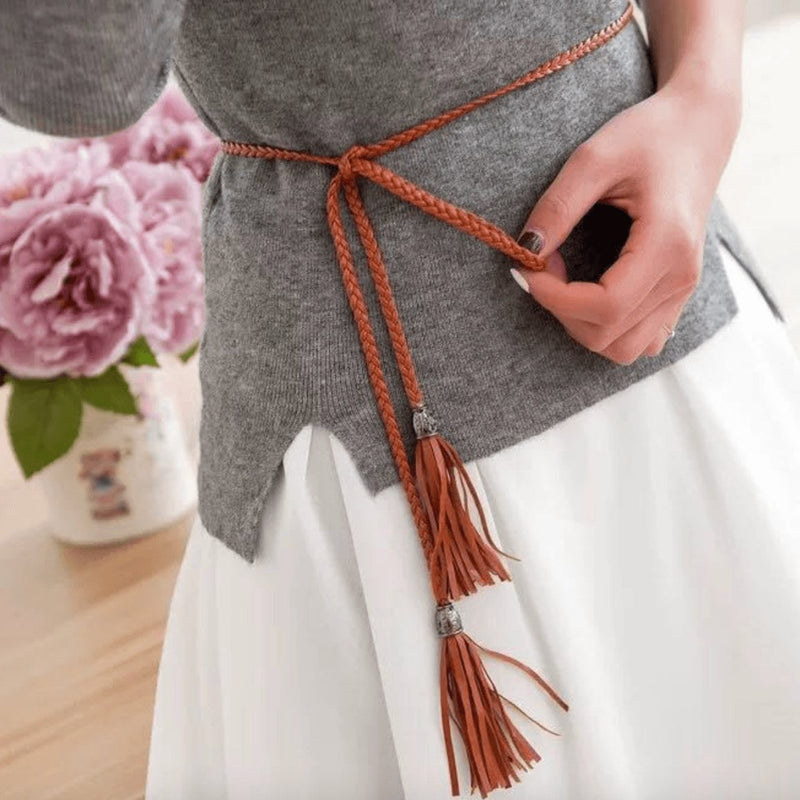 Ceinture fine à nouer modèle Tumunia