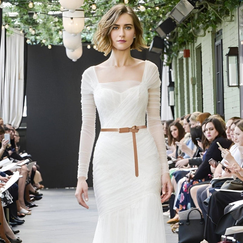 Ceinture fine pour femme, modèle Rusudani