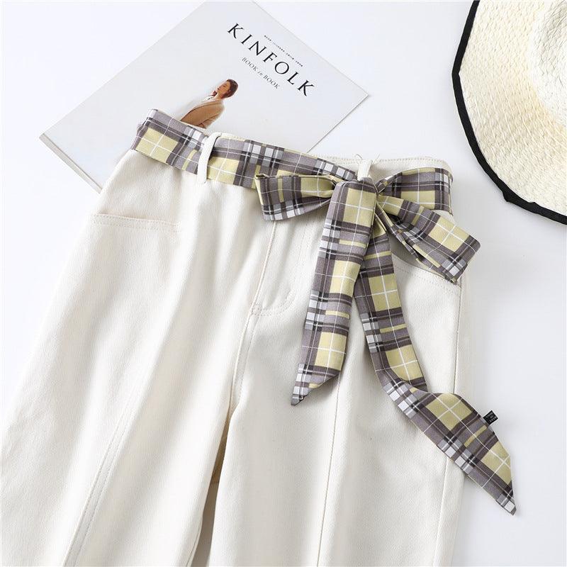 Ceinture foulard à carreaux, modèle Tilde