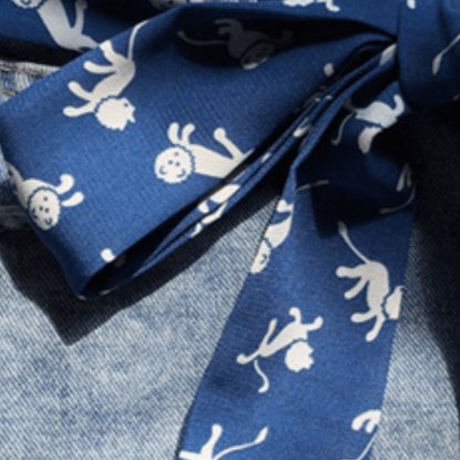 Ceinture foulard, à motif petit lion, modèle Jiovae - La Boutique de la Ceinture