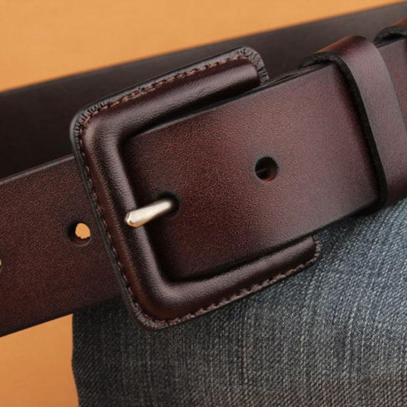 Ceinture grande taille avec boucle anti-allergie pour femme ou homme, modèle Kent