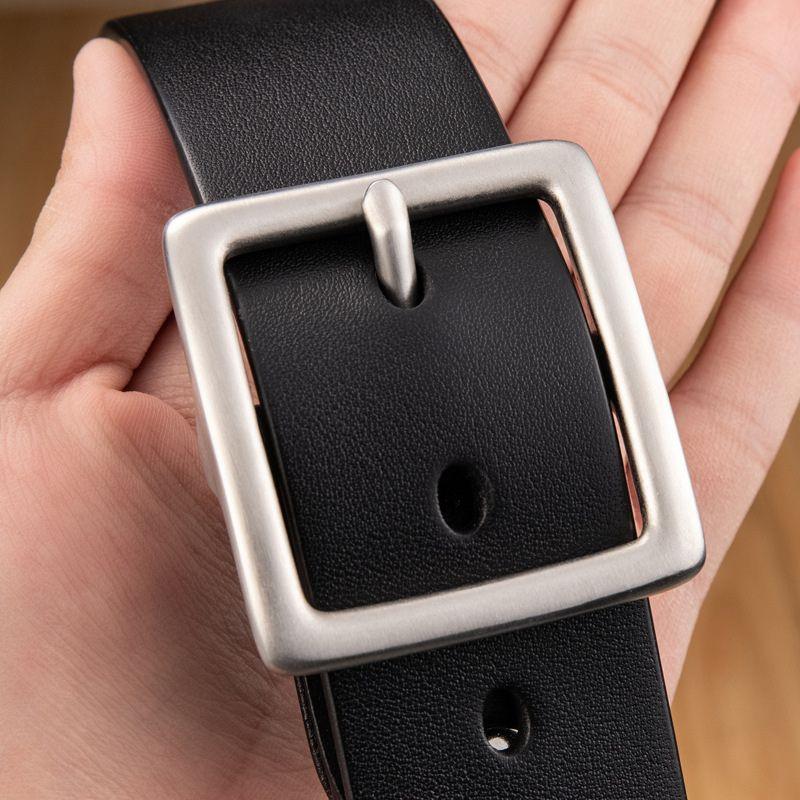 Ceinture grande taille femme ou homme, en cuir pleine fleur, modèle Nereo