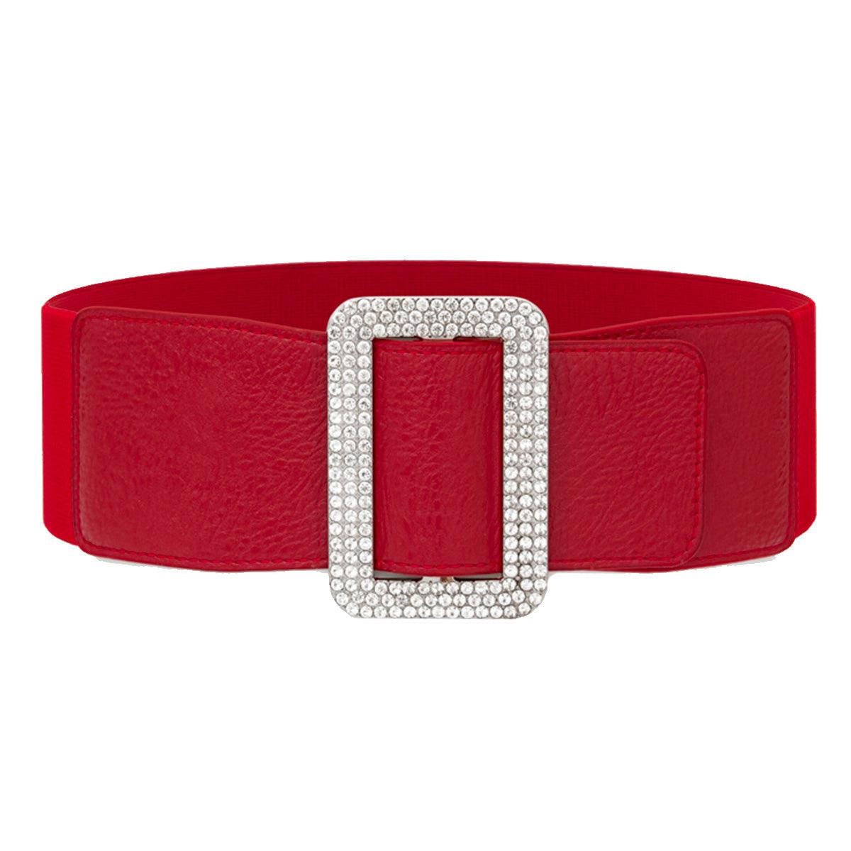 Ceinture large élastique, taille haute, pour femme, modèle Eloisa - La Boutique de la Ceinture