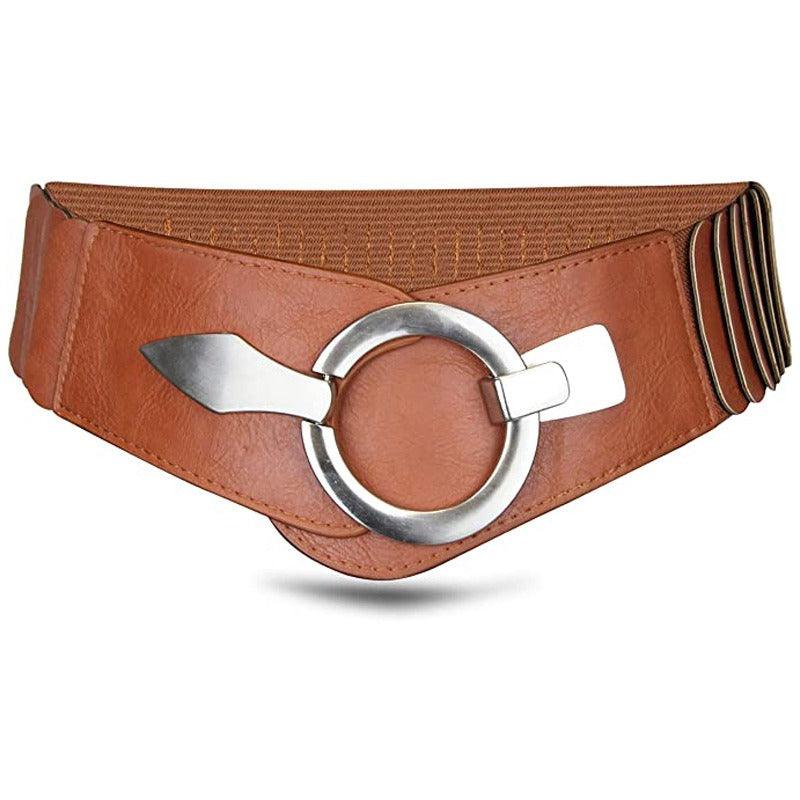 Ceinture large élastique, taille haute, pour femme, modèle Helga