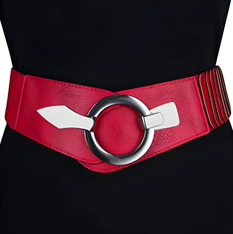 Ceinture large élastique, taille haute, pour femme, modèle Helga
