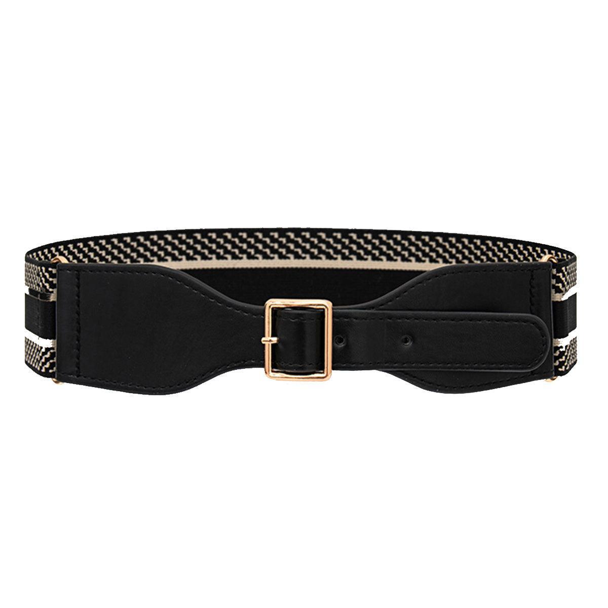 Ceinture large elastique outlet blanche femme