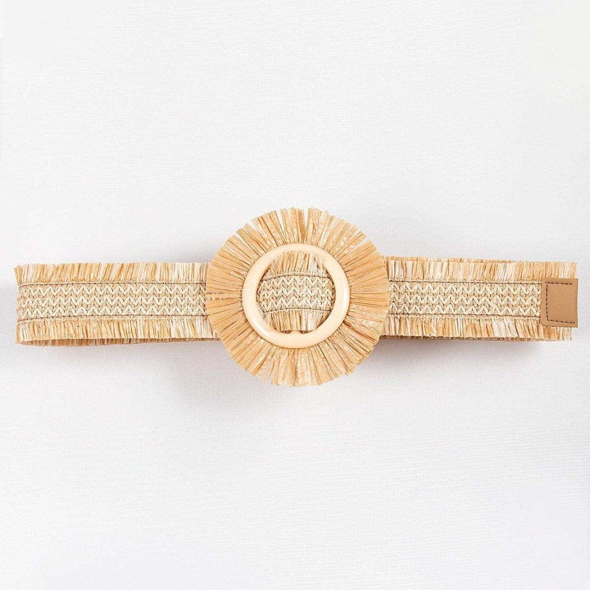 Ceinture large en raphia, modèle Seanna - La Boutique de la Ceinture