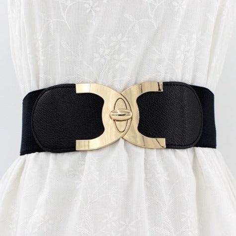 Ceinture large et élastique taille haute, modèle Maeva - La Boutique de la Ceinture