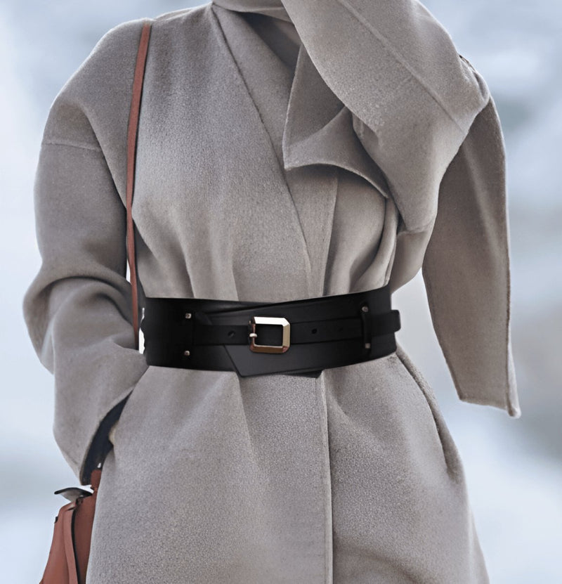 Ceinture large, taille haute, pour femme, modèle Munatia