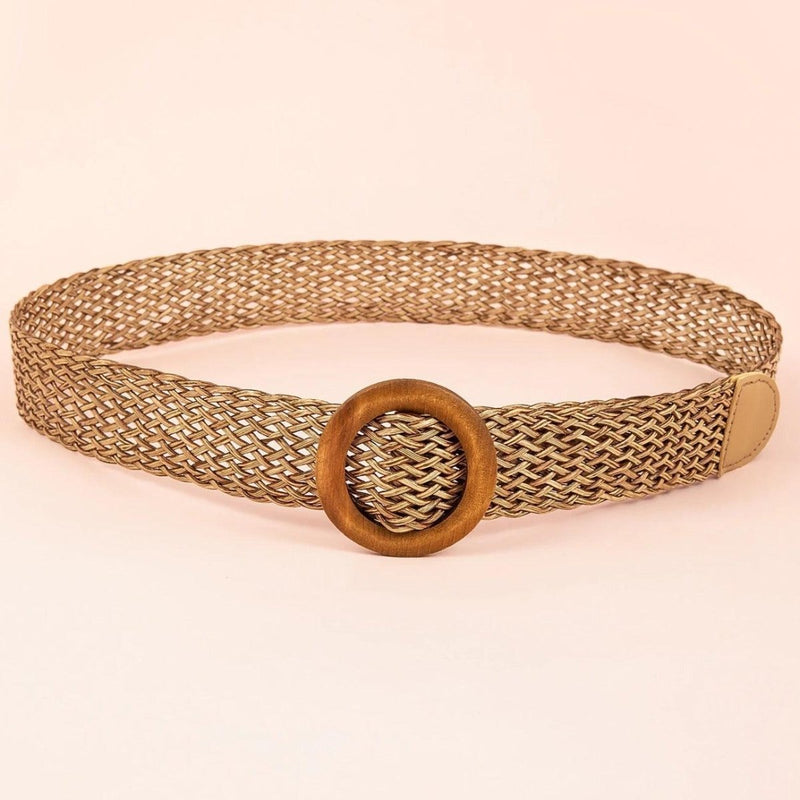 Ceinture large, taille haute, pour femme, modèle Sethra