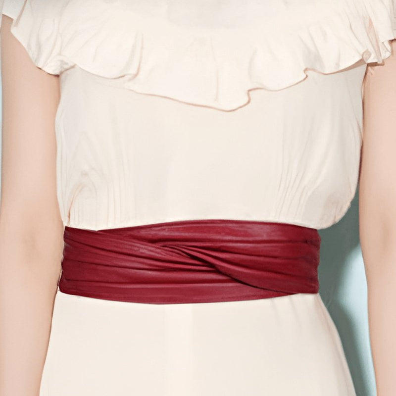 Ceinture large, taille haute, pour femme, modèle Utama