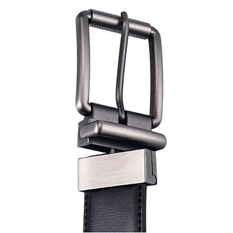 Ceinture réversible en cuir 2 en 1 pour homme, modèle Kaarel
