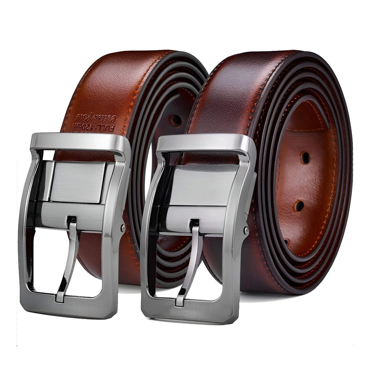 Ceinture réversible en cuir 2 en 1 pour homme, modèle Millano - La Boutique de la Ceinture
