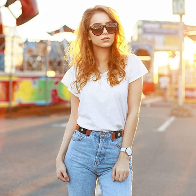 Ceinture Sans Boucle Élastique et Extensible, modèle Aurora