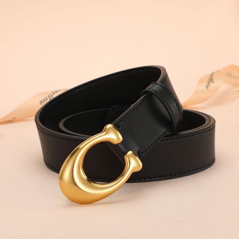 Ceinture simili cuir pour femme, modèle Irine